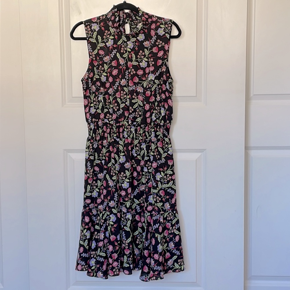Nanette Lepore Smocked Floral Dress 12 - Picture 3 of 6